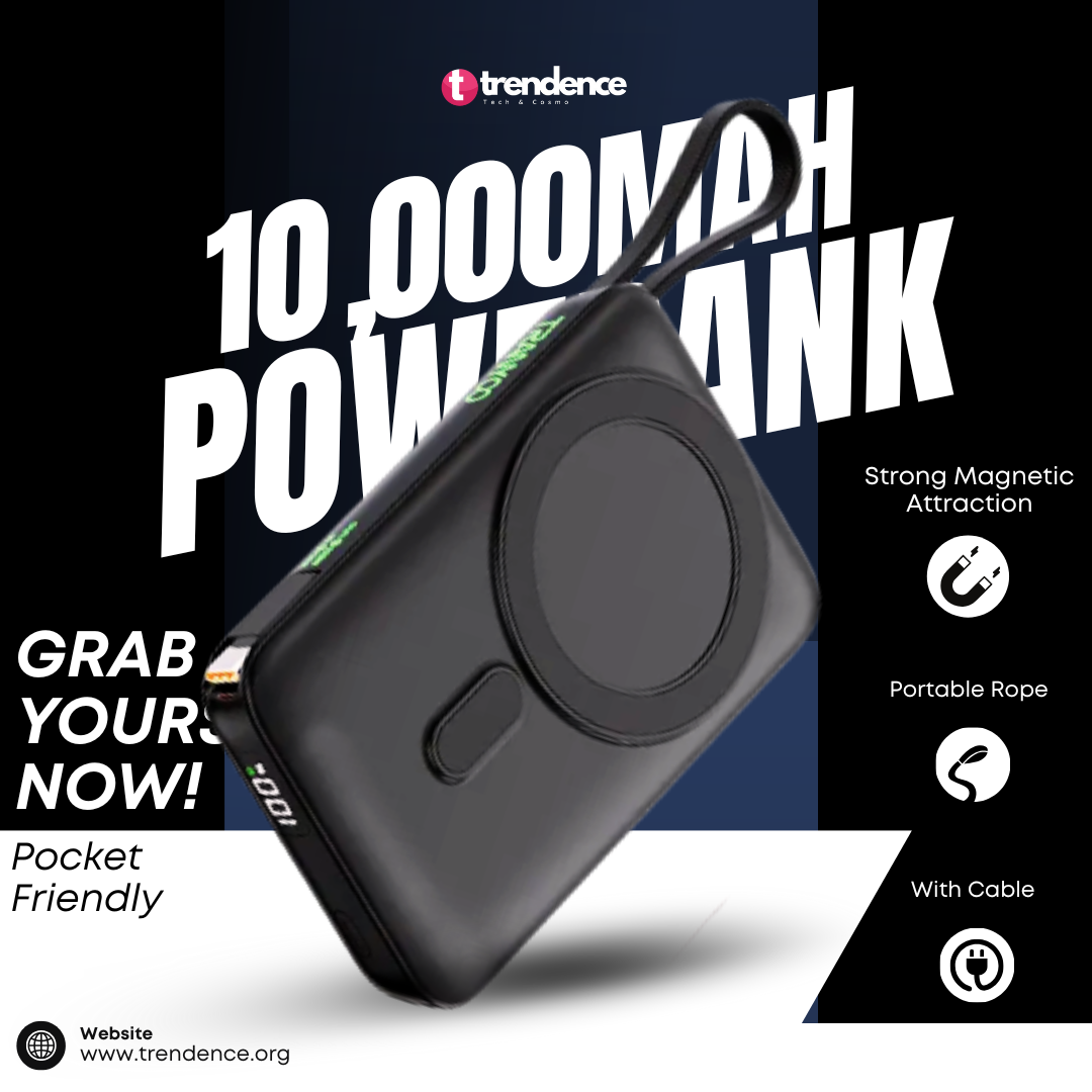 Magnetic Wirless PowerBank 10,000mAh (Tranyoo Original)