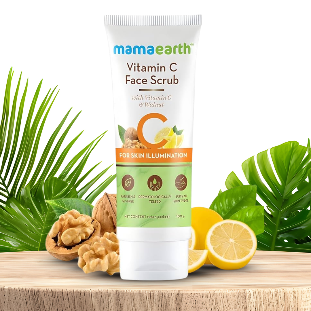 Mamaearth Vitamin C Face Scrub with Vitamin C & Walnut