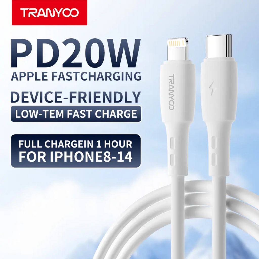 Tranyoo 20W Type C to Lightning Cable