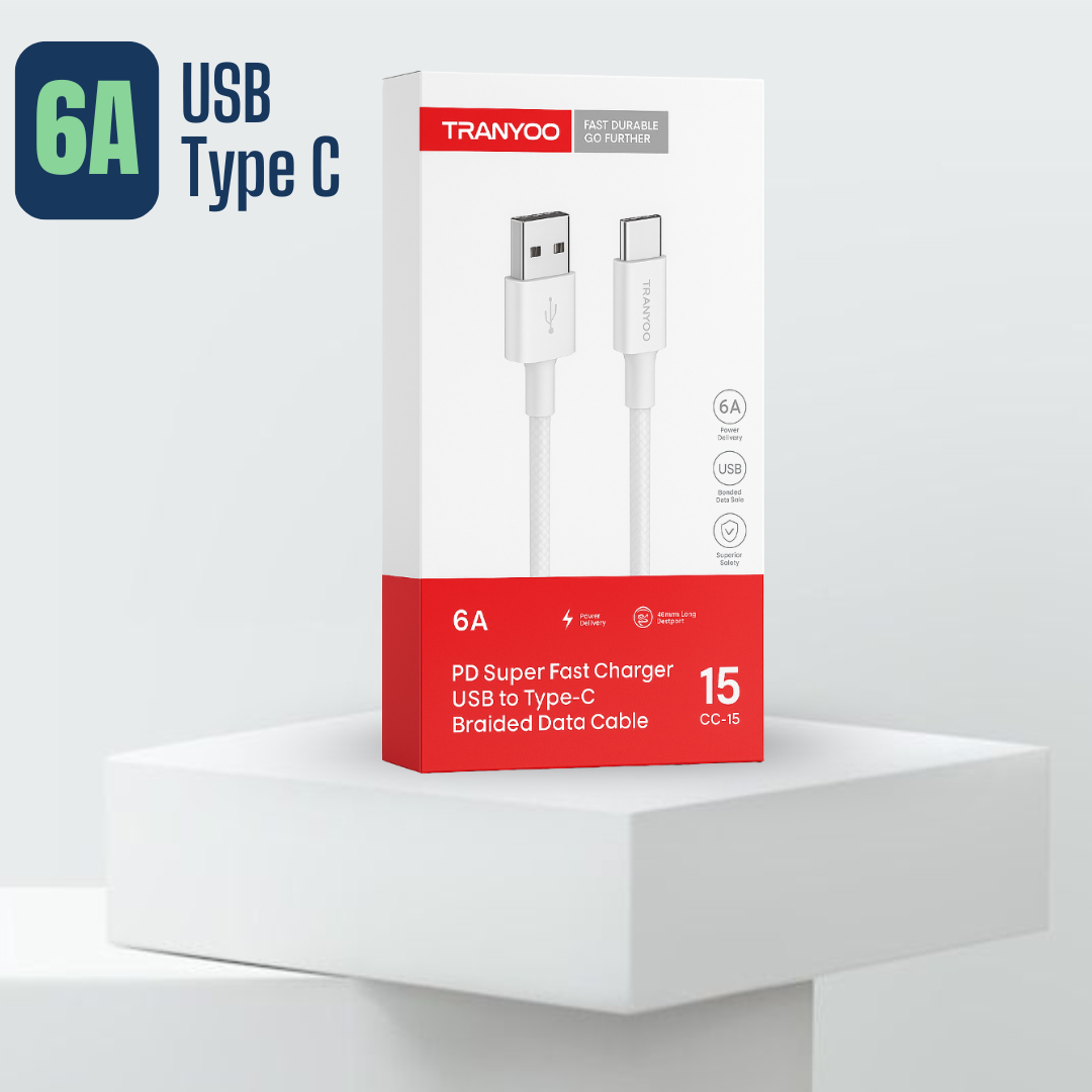 Tranyoo 6A USB To Type C Cable