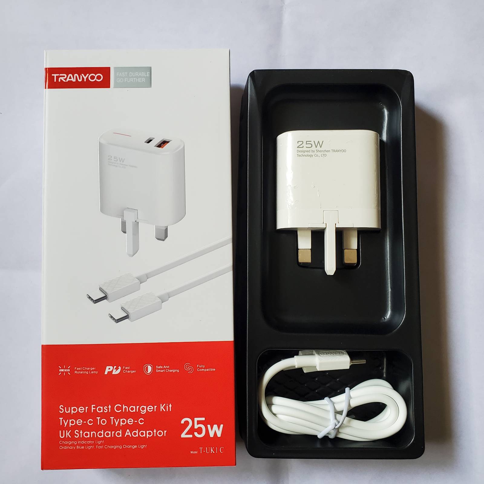 Tranyoo 25w Adapter With Cable