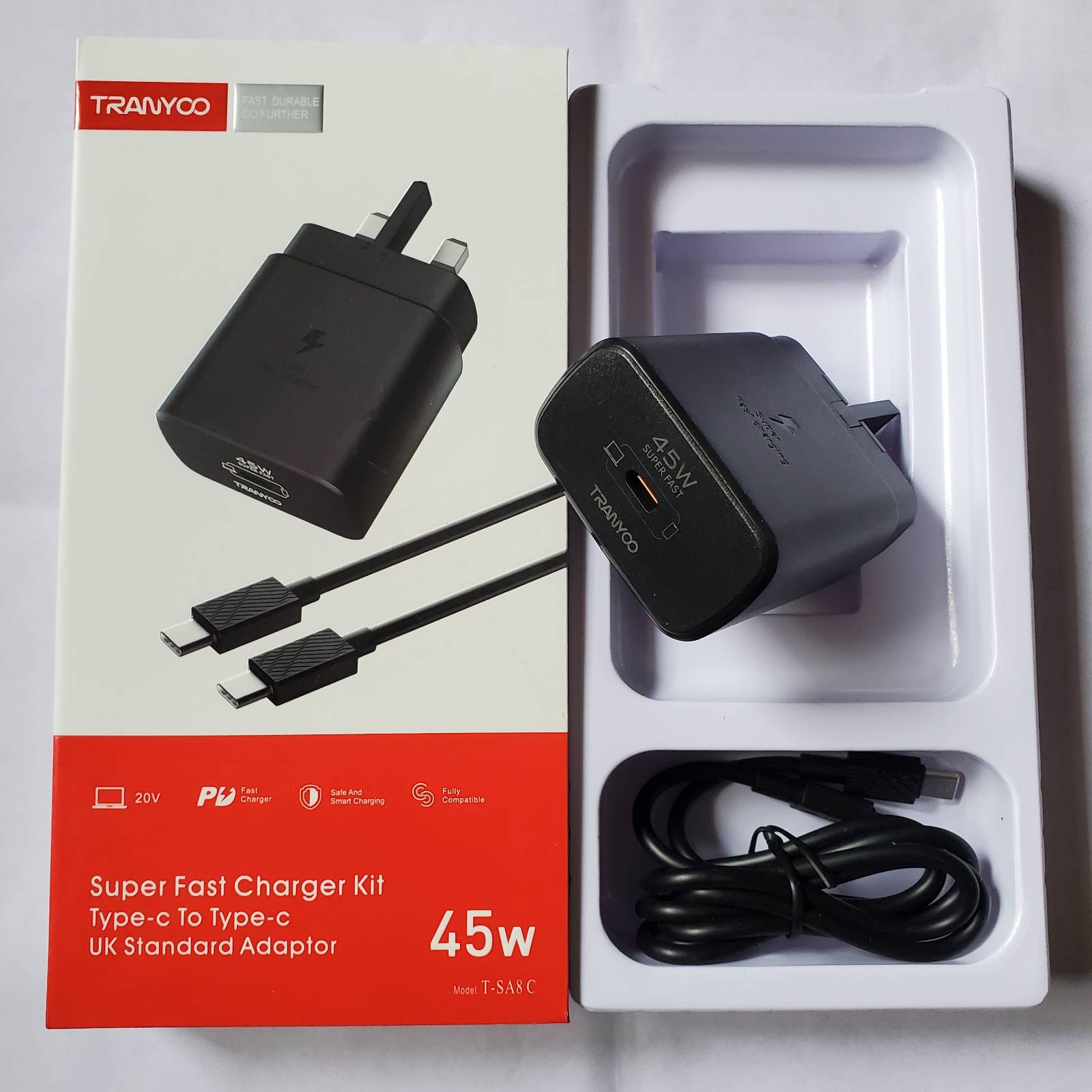 Tranyoo 45w Adapter With Cable