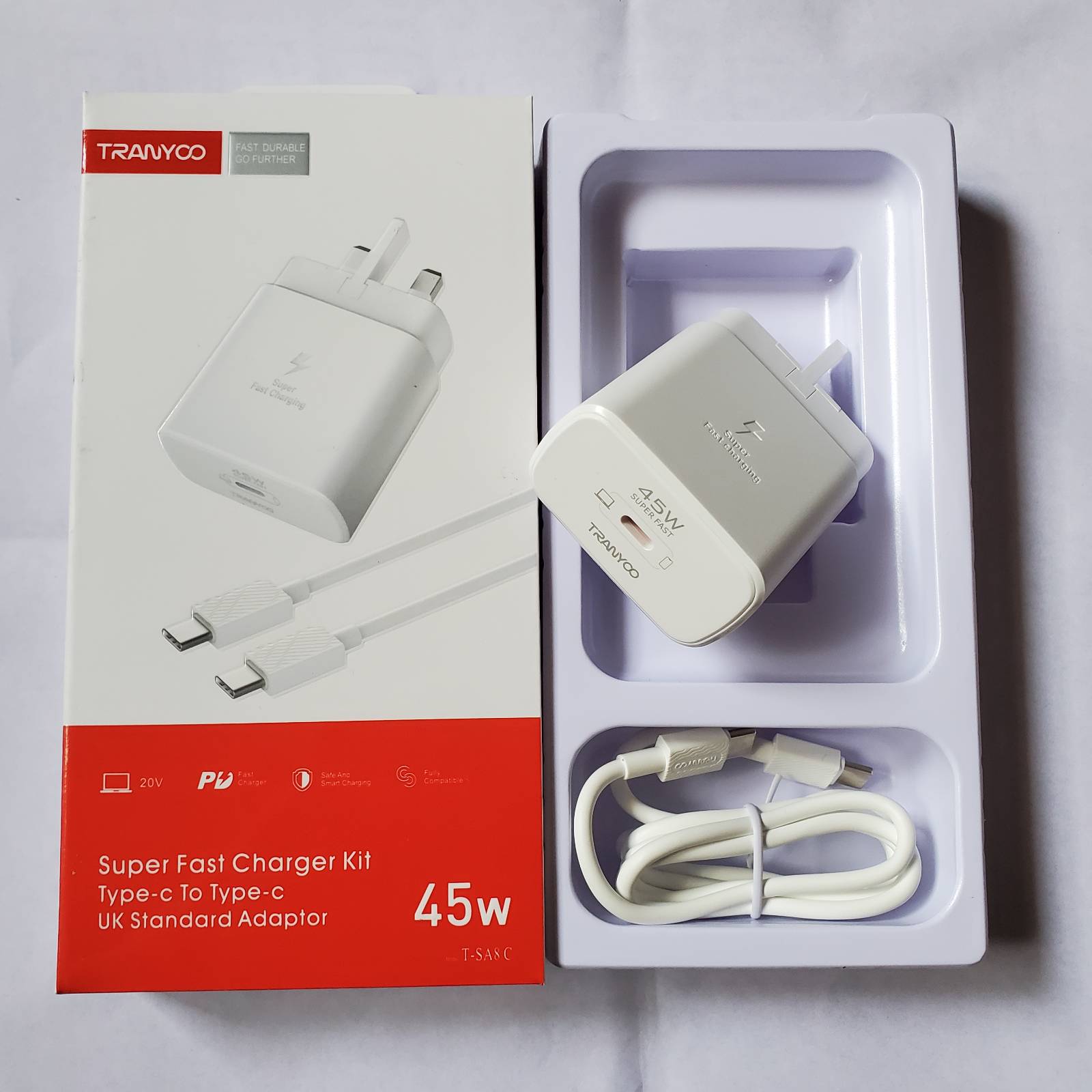Tranyoo 45w Adapter With Cable