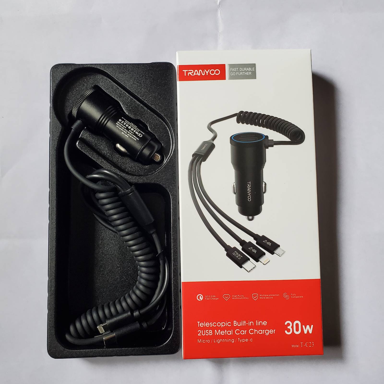 Tranyoo 30W Car Charger