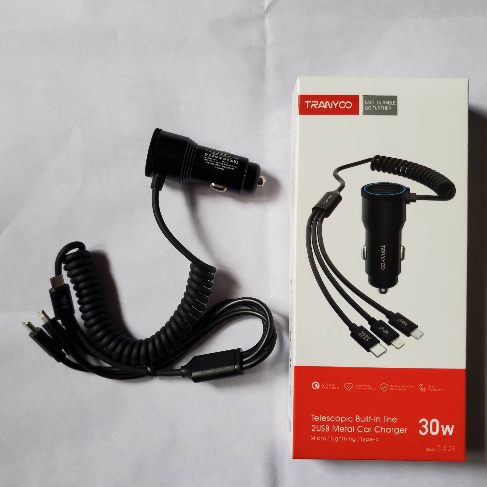 Tranyoo 30W Car Charger