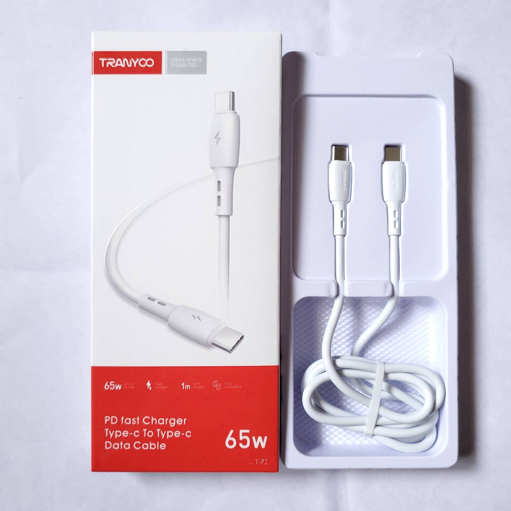 Tranyoo 65W Type C To C Cable