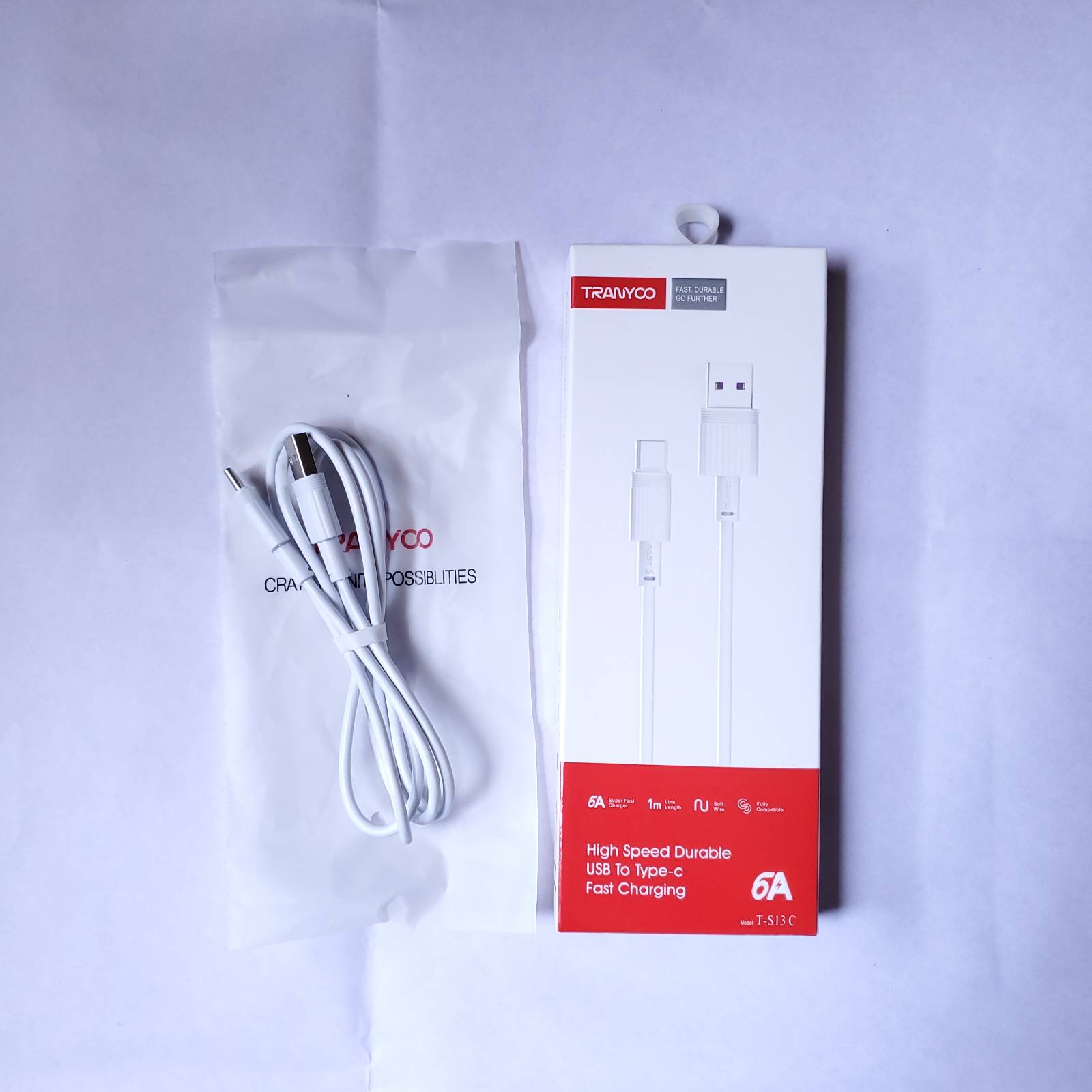 Tranyoo 6A USB To Type C Cable