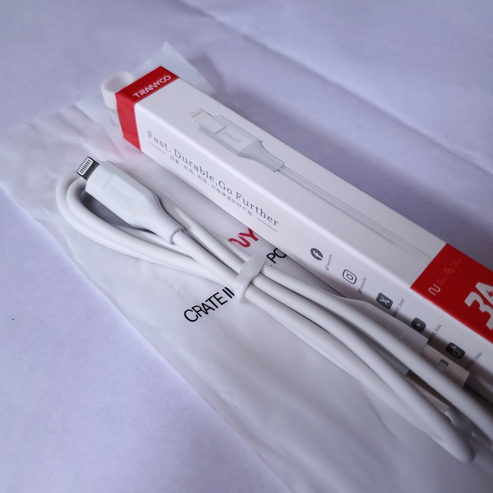 Tranyoo 3A USB To lightning Cable